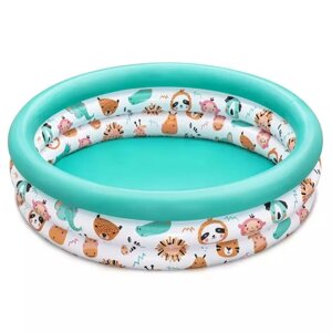 Дитячий круглий надувний басейн Bestway 51008 "Safari Pals" (102*25 см)