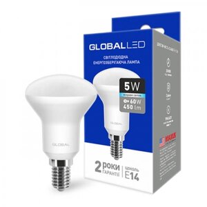 Светодиодная рефлекторная лампа LED GLOBAL R50 E14 5W