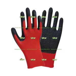 В'язані рукавички з частковим покриттям з латексом (P10 (чорні манжети) (9445581), P9 (чорні манжети)