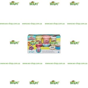 Набір пластиліну з конфетті Play-Doh B3423, 6 баночок