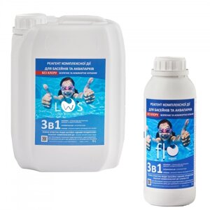 Бесхлорное средство для комплексной очистки воды в бассейне Legion FLO (емкость: 1л, 5л)