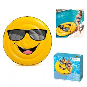 Пляж надувний матрац Intex 57254 "посмішка" (173-27 см)