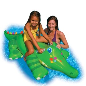 Надувная игрушка-рейдер (плотик) Intex, 56520 "Крокодил" (170*43 см)