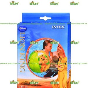 Детский надувной мяч Intex 58052 "Король лев" (61 см)
