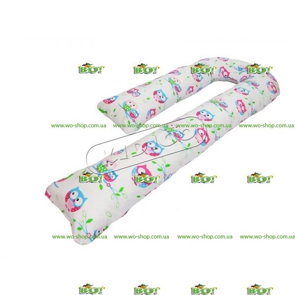 Подушка для вагітних Kidigo J-подібна з наволочкою (5 кольорів) від компанії Інтернет магазин «Во!» www. wo-shop. com. ua - фото 1