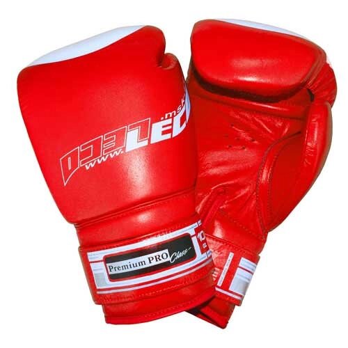 Рукавички боксерські 10 унц. червоні, Преміум ПРО т00205 від компанії Інтернет магазин «Во!» www. wo-shop. com. ua - фото 1
