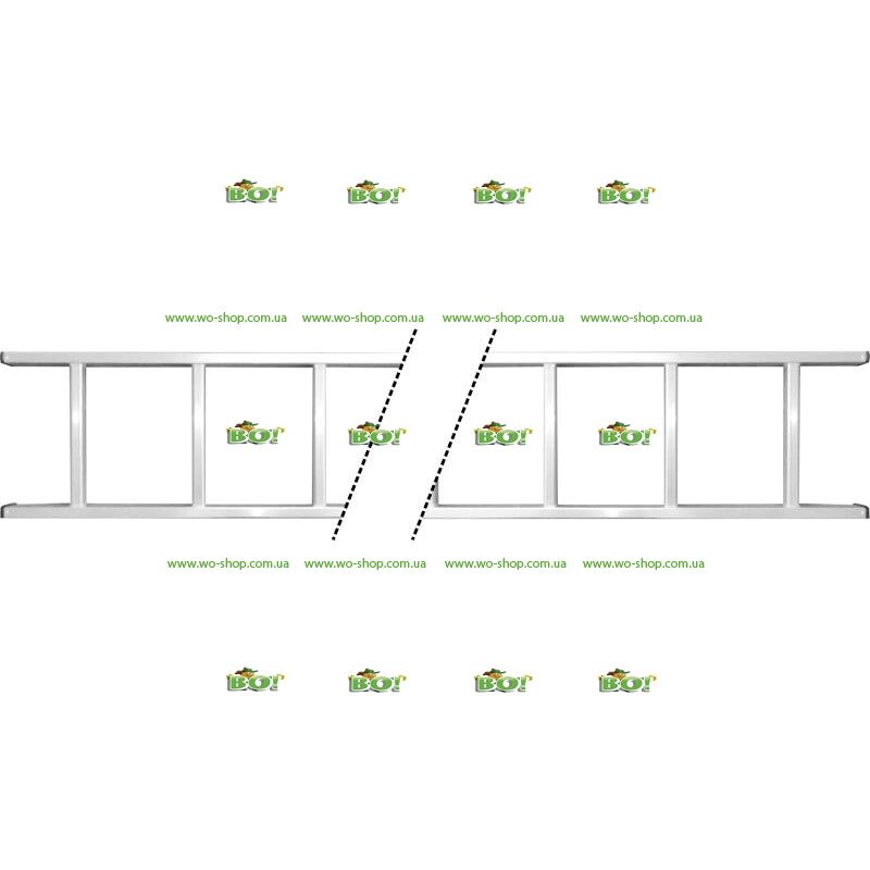 Сходи приставна алюмінієва Sigma (8,10,14,16,18,20ступеней) від компанії Інтернет магазин «Во!» www. wo-shop. com. ua - фото 1