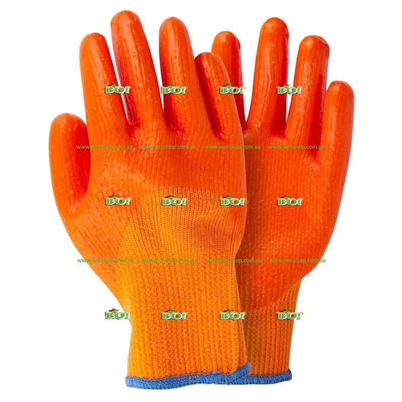 Утоплені в'язані рукавички з частковим покриттям ПВХ (P10 (помаранчеві манжети) (9444411), P9 (двосторонні манжети) від компанії Інтернет магазин «Во!» www. wo-shop. com. ua - фото 1