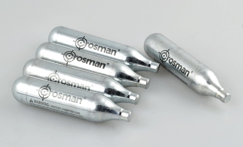 Баллончики Crosman для пневматического оружия (СО2, 12 г, 5 шт) ##от компании## CO2 магазин - ##фото## 1