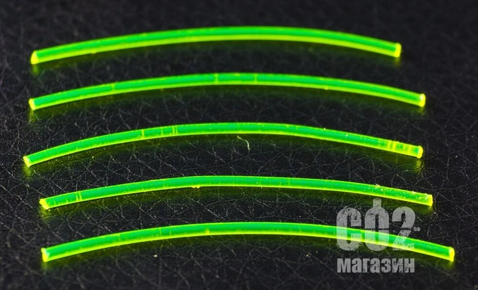 Фібергласові нитки для прицільних планок і мушок (фібероптичні нитки, 1мм, зелений) від компанії CO2 магазин - фото 1