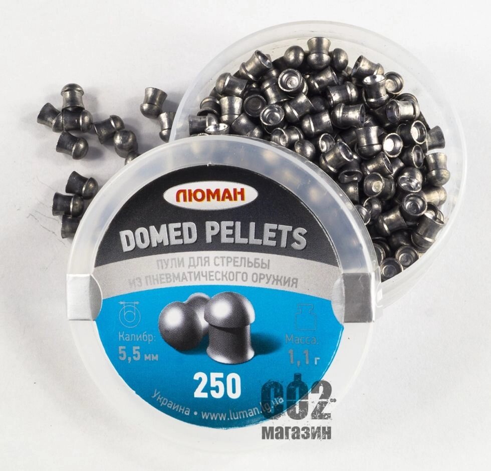 Кулі для пневматичної зброї Люман Domed pellets 5,5mm 1,1г від компанії CO2 магазин - фото 1