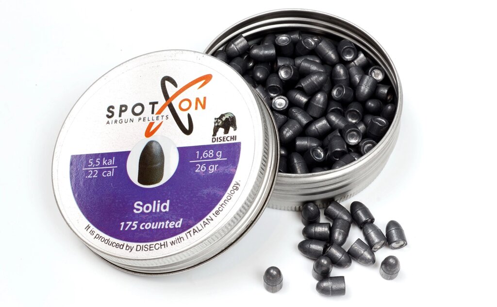 Куля Spoton Solid (5.5мм, 1.68г, 175шт) від компанії CO2 магазин - фото 1