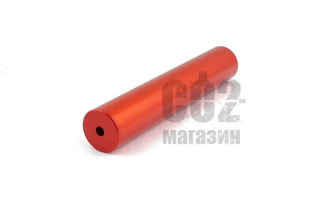 Модератор для PCP і ППП гвинтівок з різьбленням 1/2 UNF (розбірний, покриття червоний анод) від компанії CO2 магазин - фото 1
