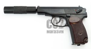Пневматичний пістолет MP-654К з подовжувачем стовбура (32 серія)