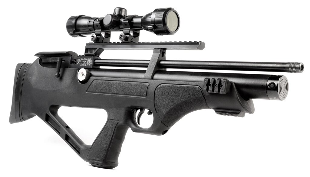 Пневматична гвинтівка Hatsan PCP Flashpup S SET (насос+приціл 4х32) від компанії CO2 магазин - фото 1