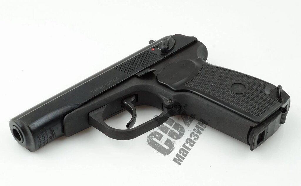 Пневматичний пістолет МР-658К Blowback (чорна рукоять) від компанії CO2 магазин - фото 1