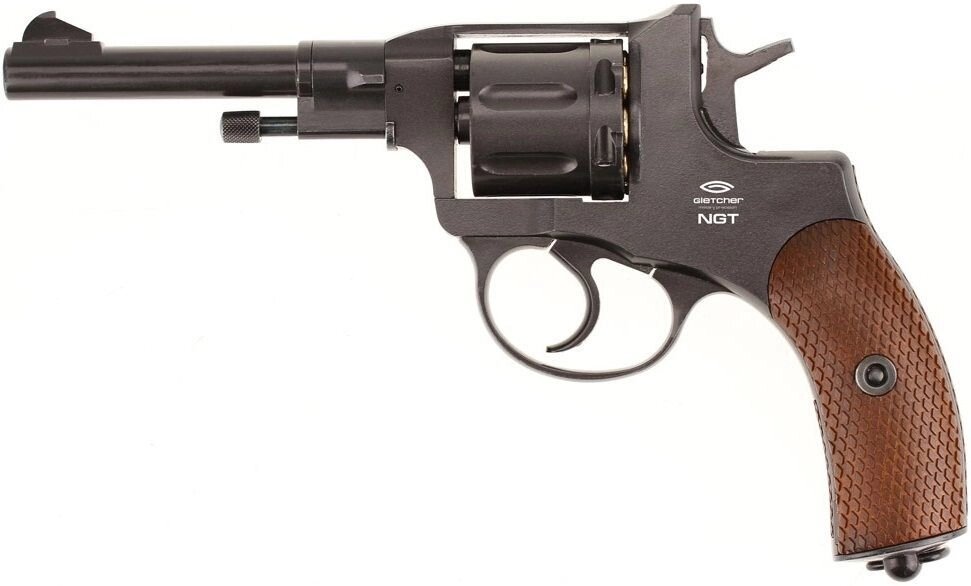 Пневматичний револьвер Gletcher NGT Наган від компанії CO2 магазин - фото 1