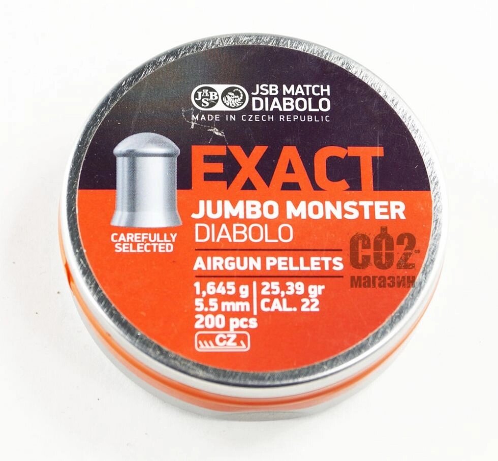 Пули JSB Jumbo Monster Diabolo 5.5 mm від компанії CO2 магазин - фото 1