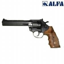 Револьвер ALFA 461, чорний, дерев'яна рукоятка від компанії CO2 магазин - фото 1