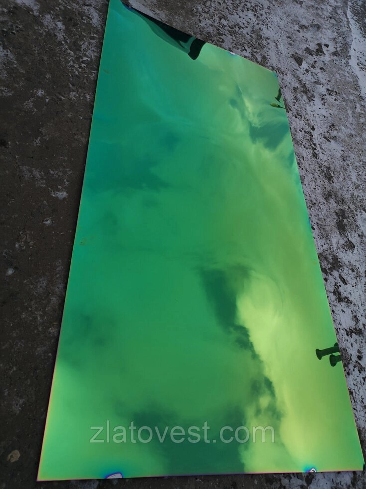 Дизайнер зелений оксид титану на сталі N/F від компанії Златовест, ТОВ - фото 1