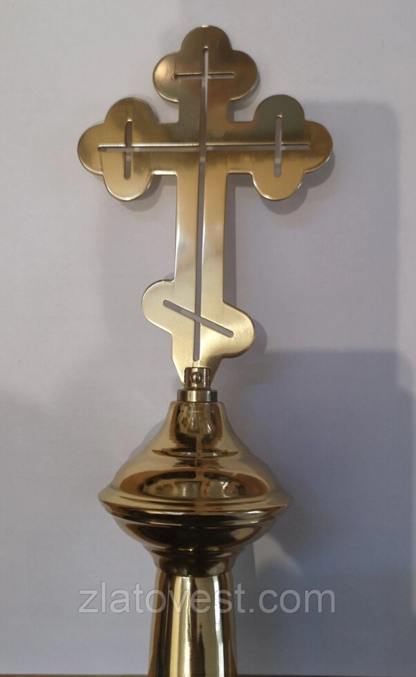 Хрест наконечник, латунь від компанії Златовест, ТОВ - фото 1