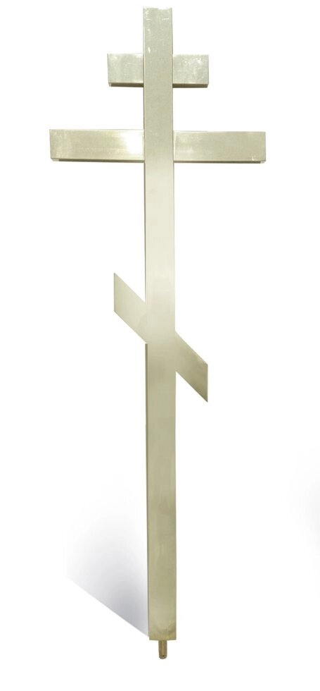 Хрест ритуальний висота 1 м, нержавіюча сталь від компанії Златовест, ТОВ - фото 1