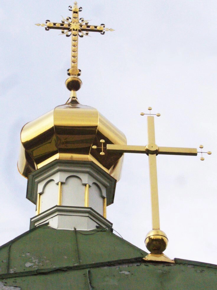 Хрест суцільний з медальйонами, для церкви від компанії Златовест, ТОВ - фото 1