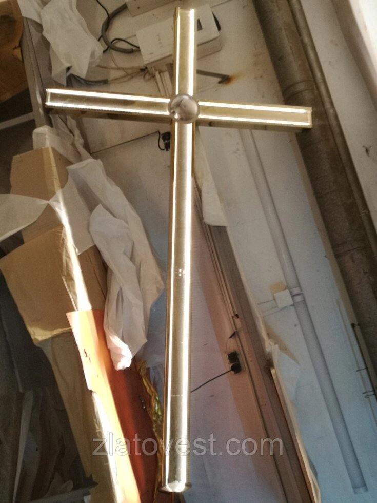 Хрест з LED підсвічуванням, 2.5 м від компанії Златовест, ТОВ - фото 1