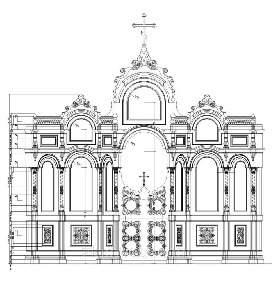 Іконостас разроботка проекту від компанії Златовест, ТОВ - фото 1