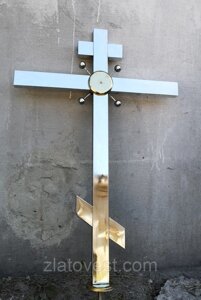 Хрест нержавіюча сталь висота 90 смс шірік-декором