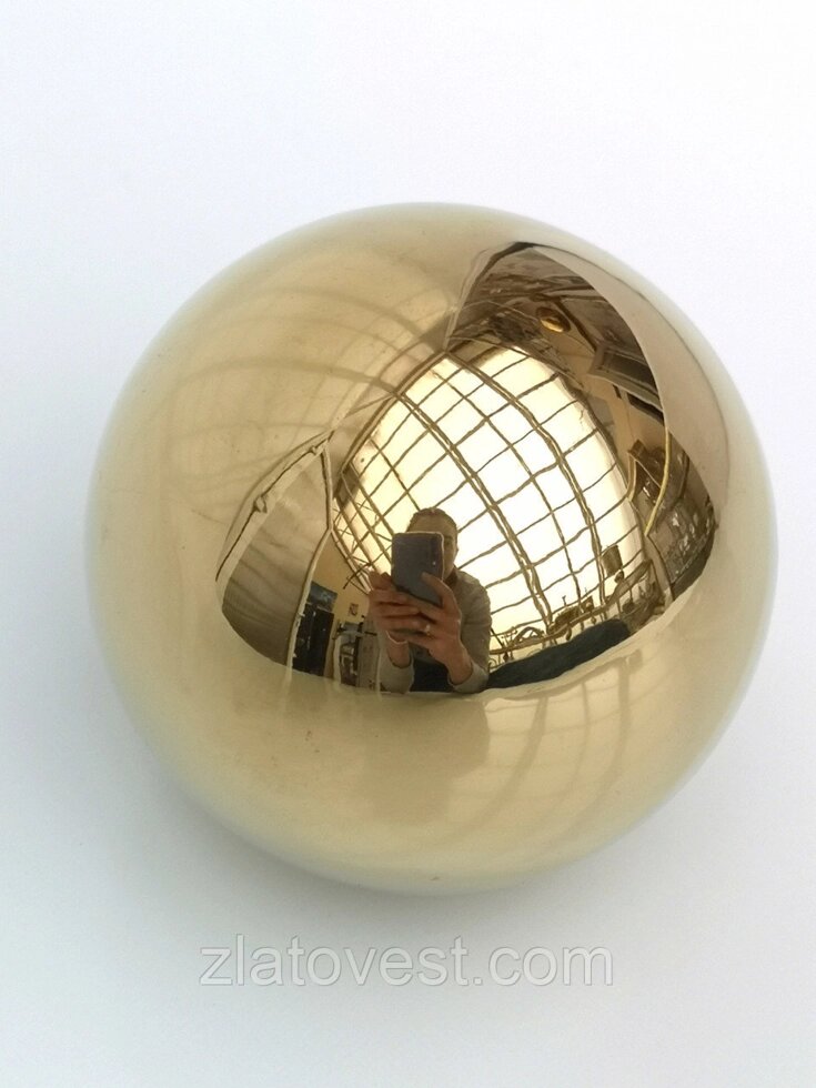 Куля з нержавіючої сталі "золотий" 100 мм від компанії Златовест, ТОВ - фото 1