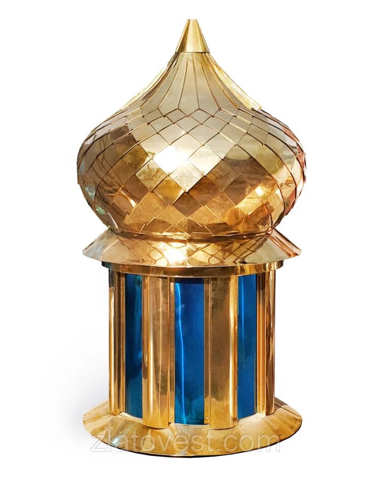 Купол круглий в "шашку", нітрид титану від компанії Златовест, ТОВ - фото 1