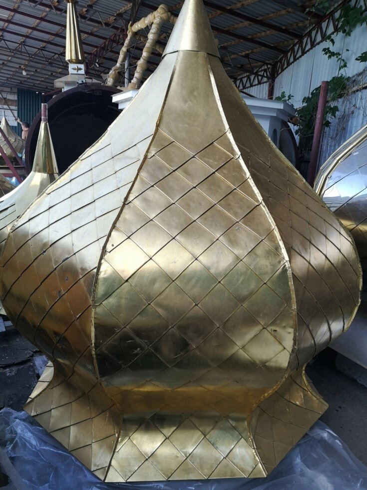Купол з мідний з сусального золота від компанії Златовест, ТОВ - фото 1