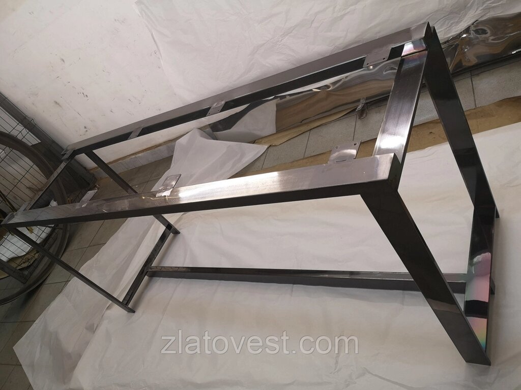 Нанесення "чорний антрацит" покриття на меблі з нержавіючої сталі від компанії Златовест, ТОВ - фото 1