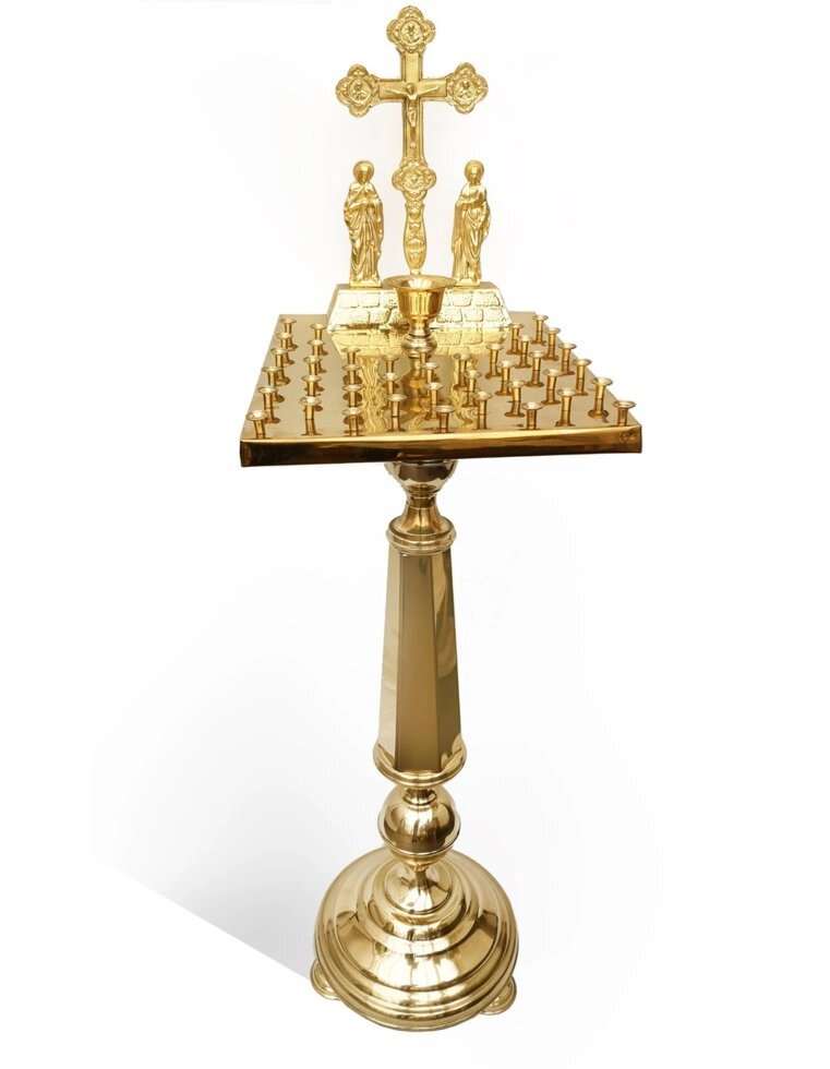 Панахидний стіл з ніжкою, 40 свічок від компанії Златовест, ТОВ - фото 1