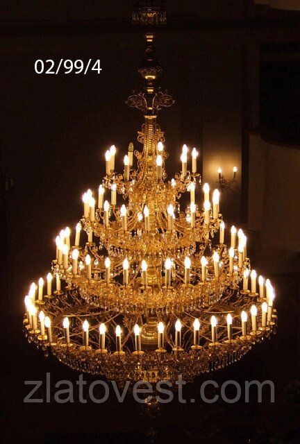 Панікадило на 99 свічок, латунь від компанії Златовест, ТОВ - фото 1