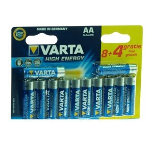 Батарейка VARTA AA High Energy, 12 Alkaline (04906121472)