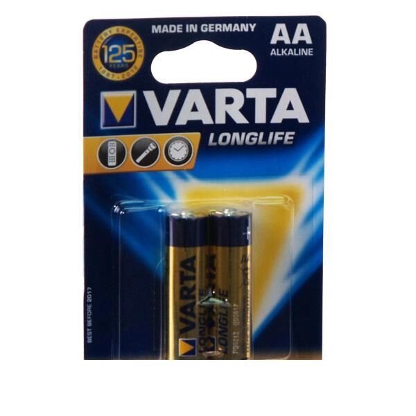 Батарейка VARTA AA Longlife, 2шт Alkaline (04106101412) від компанії Приватне підприємство "Кваліор" - фото 1