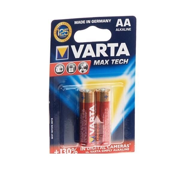 Батарейка VARTA AA Max Tech, 2шт Alkaline (04706101412) від компанії Приватне підприємство "Кваліор" - фото 1