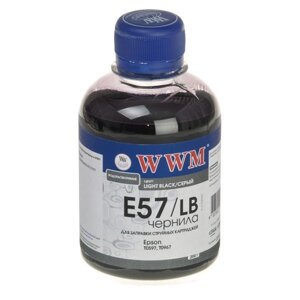 Чорнило Ink (200 г) EPSON Stylus Photo R2880 / 2400 (Light Black) E57 / LB