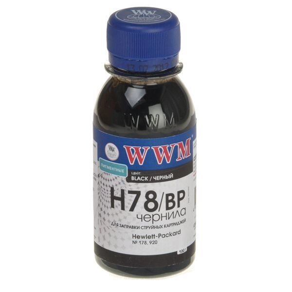 Чорнило Ink (100 г) HP CB316HE / 321HE (Black Pigment) H78 / BP від компанії Приватне підприємство "Кваліор" - фото 1