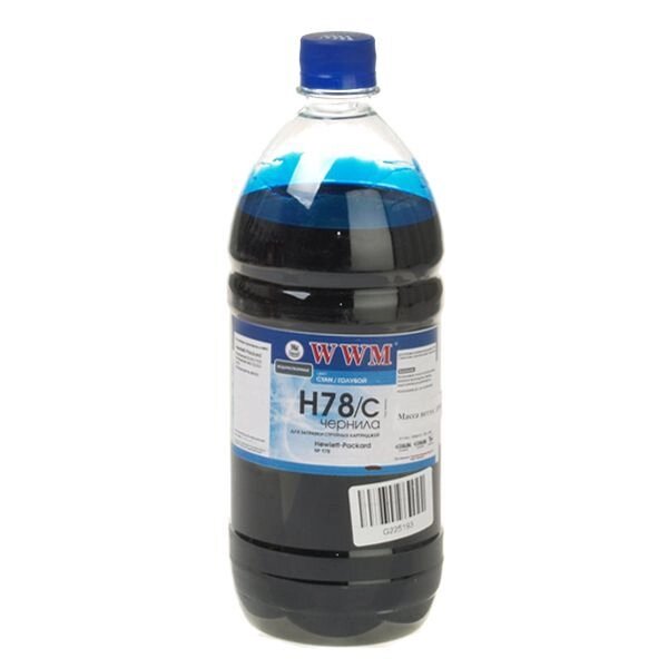 Чорнило Ink (1100 г) HP CB316HE / 321HE (Cyan) H78 / C від компанії Приватне підприємство "Кваліор" - фото 1