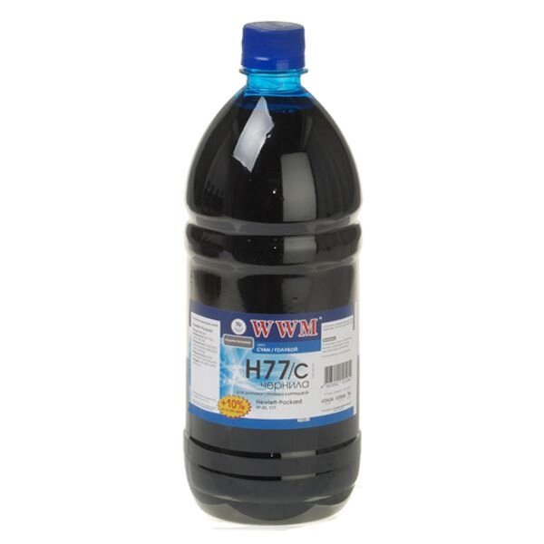 Чорнило Ink (1100 г) HP С8719 / С8721 / С5016 (Cyan) H77 / C від компанії Приватне підприємство "Кваліор" - фото 1