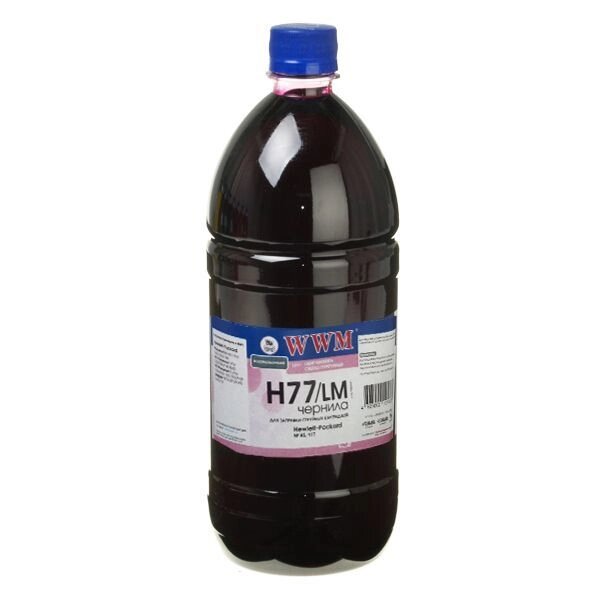 Чорнило Ink (1100 г) HP С8719 / С8721 / С5016 (Light Magenta) H77 / LM від компанії Приватне підприємство "Кваліор" - фото 1