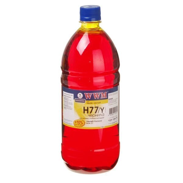 Чорнило Ink (1100 г) HP С8719 / С8721 / С5016 (Yellow) H77 / Y від компанії Приватне підприємство "Кваліор" - фото 1