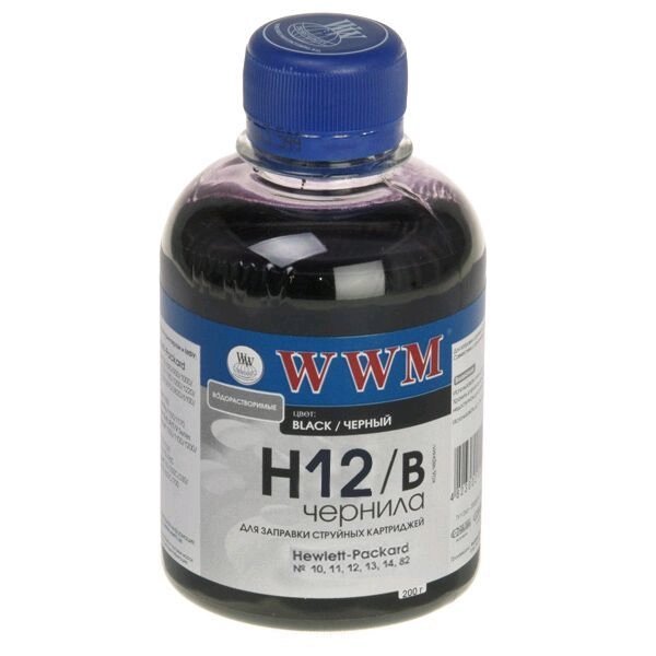 Чорнило Ink (200 г) HP 10/13/14/82 (Black) H12 / B від компанії Приватне підприємство "Кваліор" - фото 1