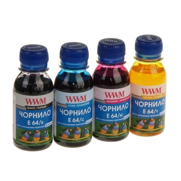 Чорнило Ink (4 * 100 г) EPSON L110 / L210 / L355 B / C / M / Y E64SET4-2 від компанії Приватне підприємство "Кваліор" - фото 1