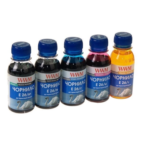 Чорнило Ink (5 * 100 г) EPSON Expression Premium XP-600 / XP-605 / XP-700 E26SET5-2 від компанії Приватне підприємство "Кваліор" - фото 1