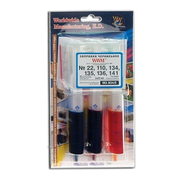 Чорнило InkJet Refill Kit HP C9363 / 8766 / 9361C / M / Y (3x20ml) IR3. H34 / C від компанії Приватне підприємство "Кваліор" - фото 1