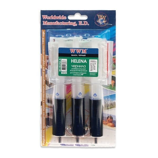 Чорнило InkJet Refill Kit HP Universal Black (3x20ml) IR3. Helena / B від компанії Приватне підприємство "Кваліор" - фото 1